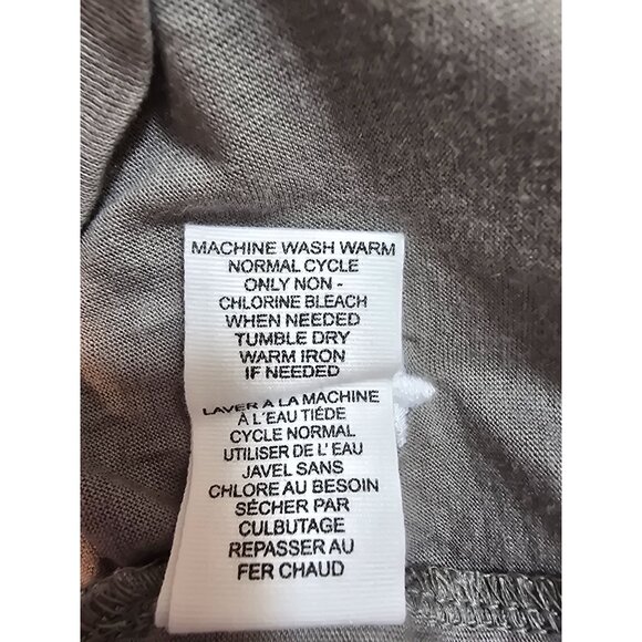 For The Republic Grey Star Print V-Neck Short Sleeve Top Size 2X Cotton/Modal Bl - Picture 6 of 14